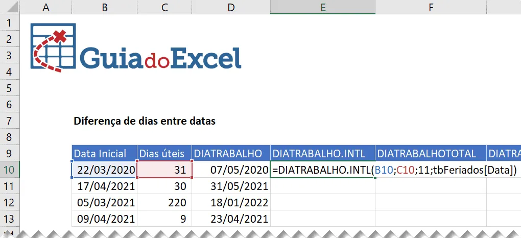 dias uteis excel 4