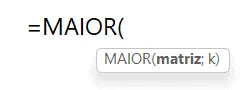 máximo maior excel 3