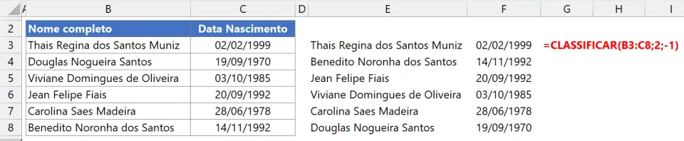 mínimo menor excel 14