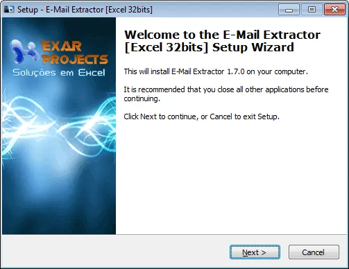 Extrair e-mail com Excel