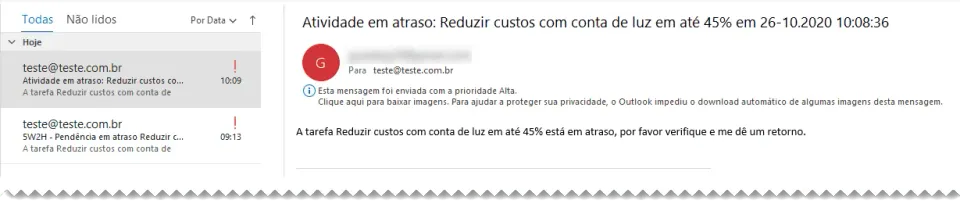 Enviar e-mail automaticamente pelo Outlook VBA - Enviar e-mail outlook 5W2H VBA 2