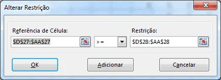 Escala de trabalho com solver plantão hospital 6