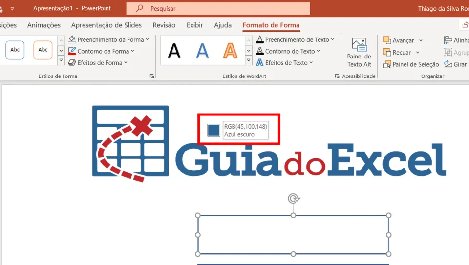 escolher cores dashboard 7