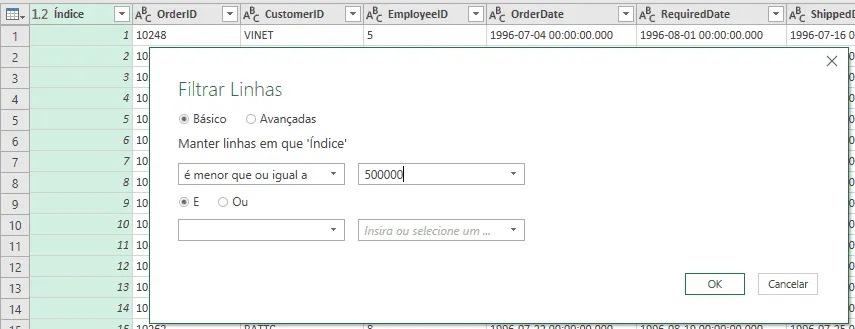 Excel Abrir arquivo texto grande com power query 8