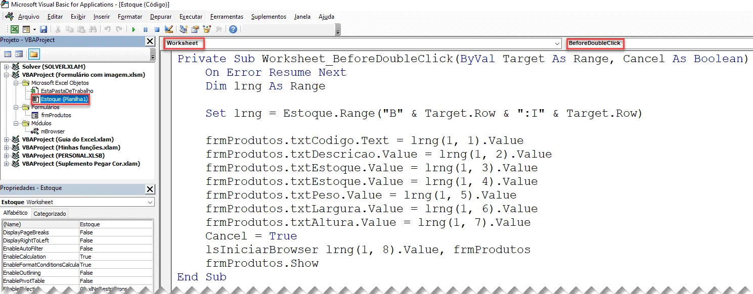 Excel Cadastro de Produtos com Imagem 8