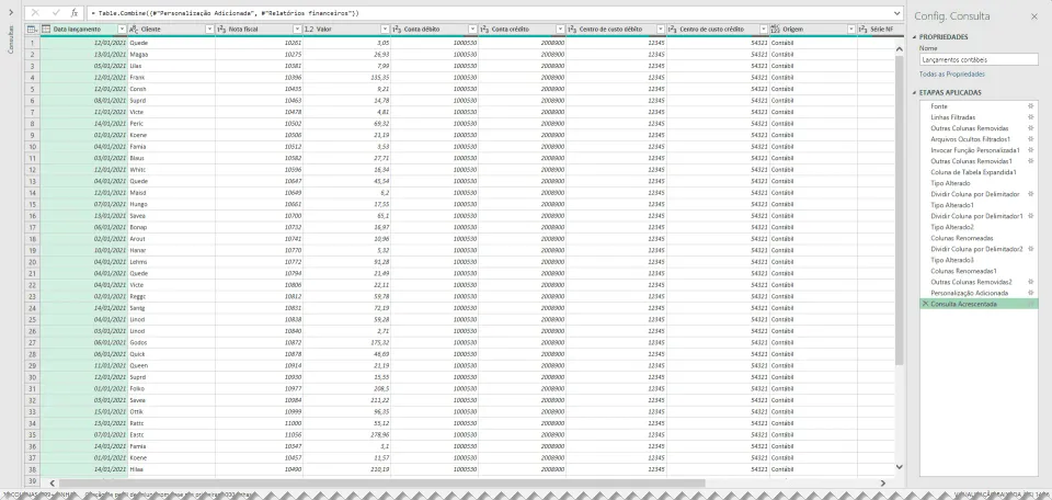 Excel Como conciliar dados usando o Powerquery 5