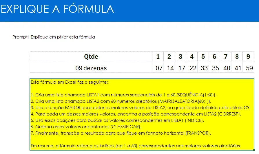 Explicar fórmula copilot excel