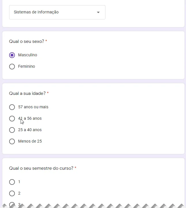 Integração Google Forms e Excel - Dashboard Pesquisa3