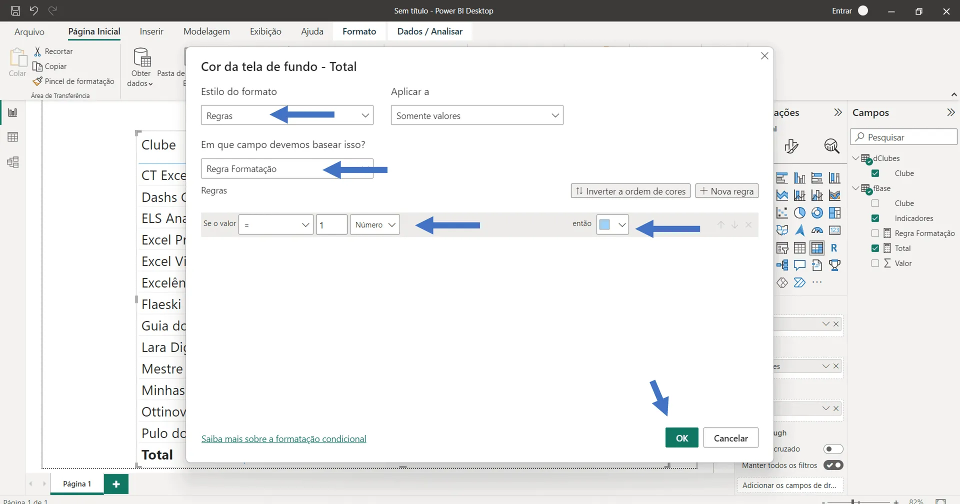 formatação condicional power bi 6