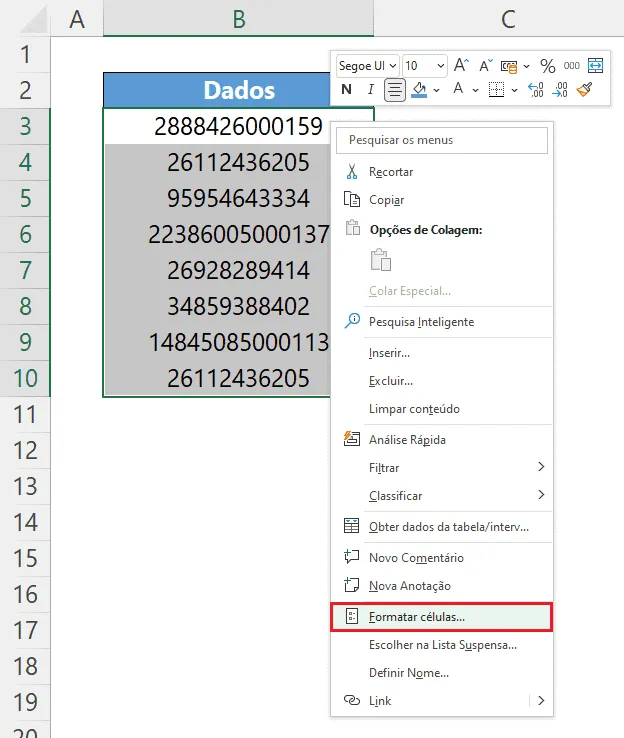 Formatação Personalizada CNPJ e CPF no Excel 2