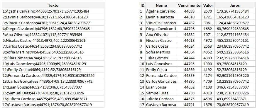 dividirtexto excel 4