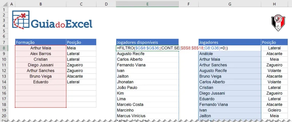 Função Filtro Excel 21