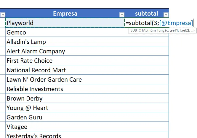 função map excel 4