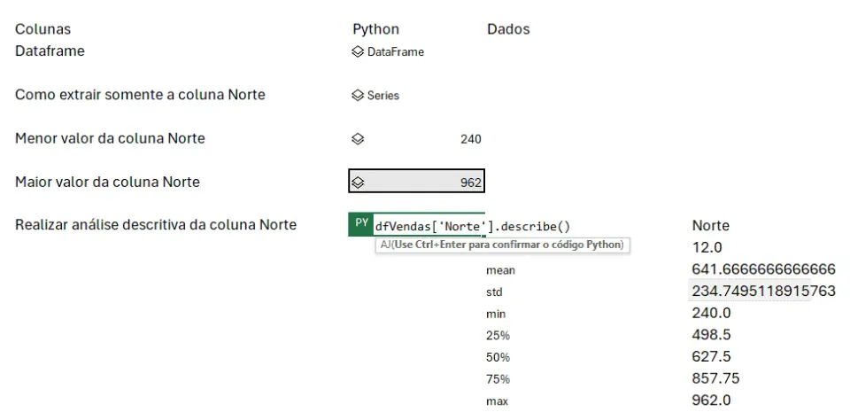 Função Python Excel - PY 3