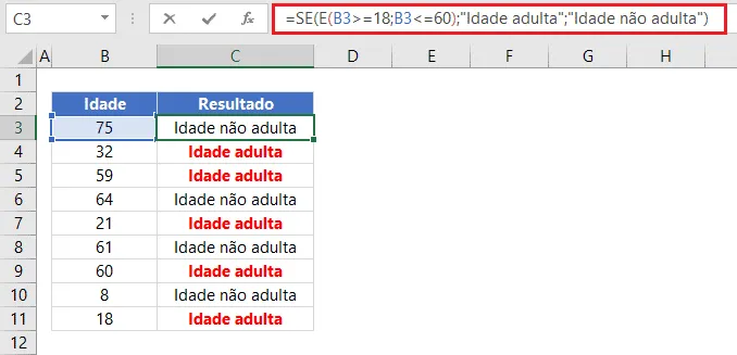 Se mais de uma condição