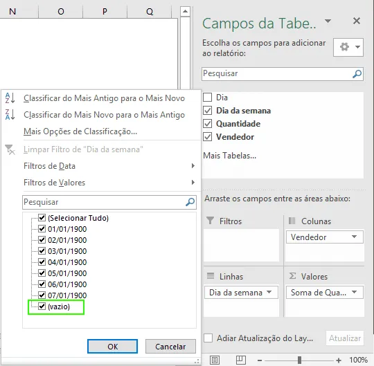 Gráfico Heat map - Gráfico de calor no Excel 11