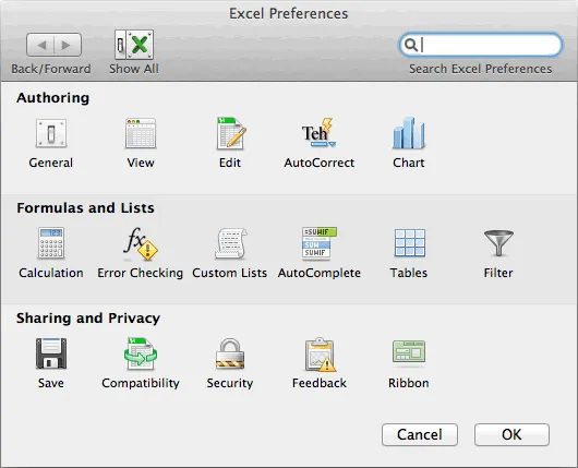 Habilitar a guia desenvolvedor no Excel 2011 para mac - Editor do visual basic VBA no Mac 3