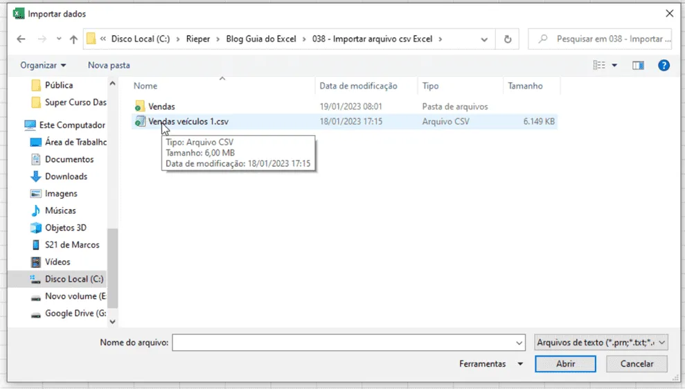 csv excel 2