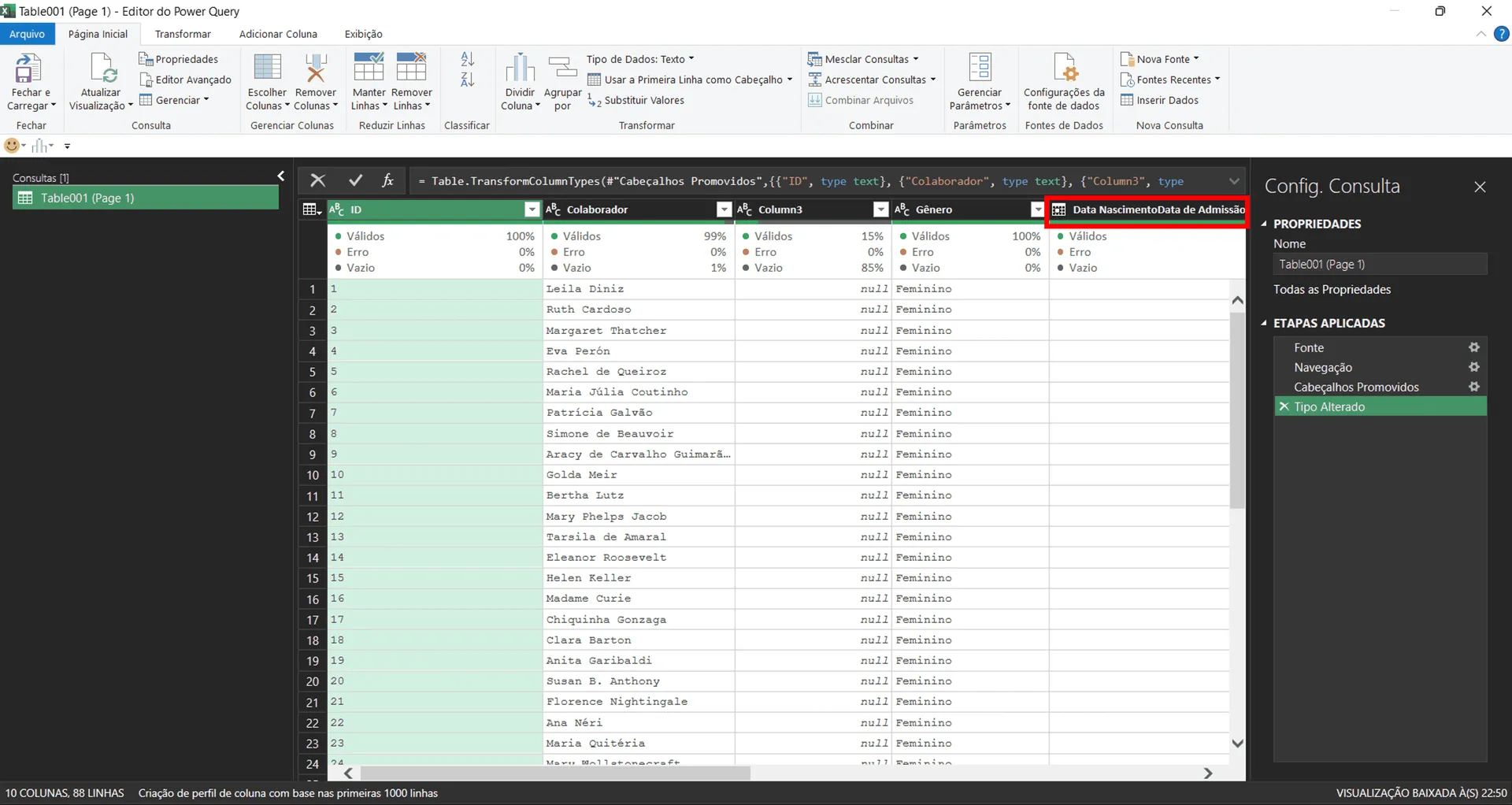 Como importar pdf no excel com power query 5