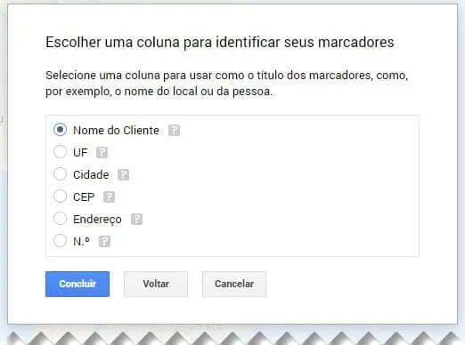 Importar Planilhas do Excel no Google Maps 8