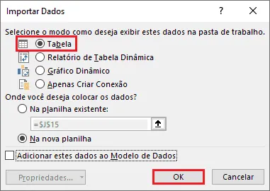 Importar txt para o Excel 29
