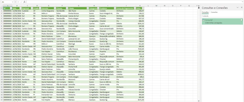 Importar txt para o Excel 30