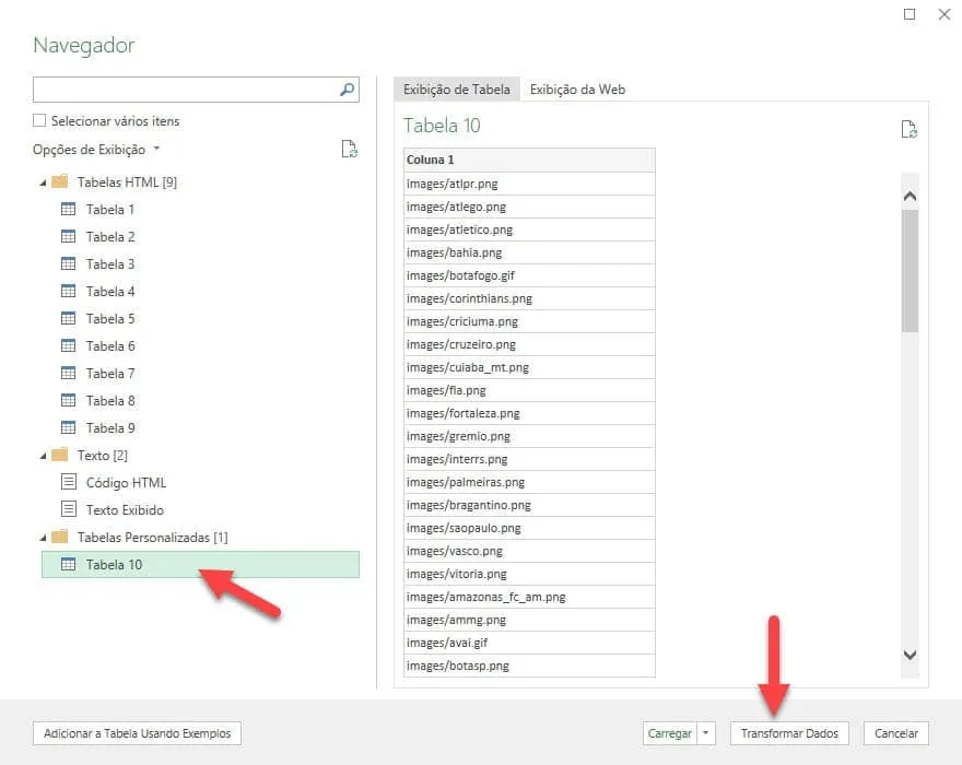 extrair links de imagens excel 5