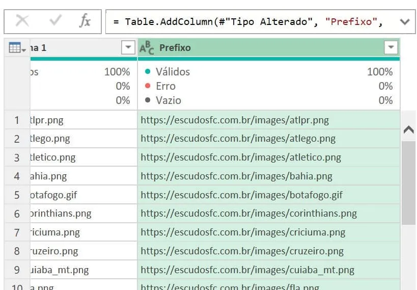 extrair links de imagens excel 6