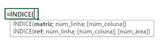Indice Corresp Excel 8