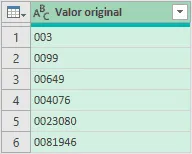 Inserir Zeros à Esquerda Usando Power Query 7