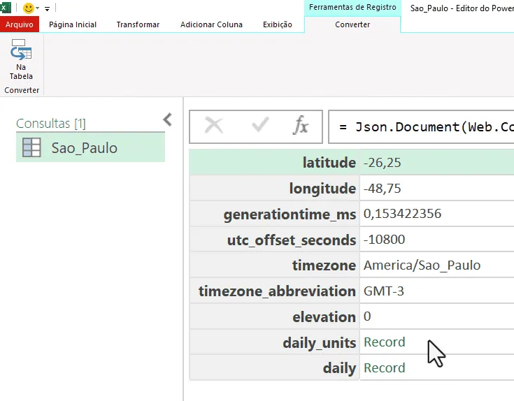 juntar listas em tabelas no excel 4