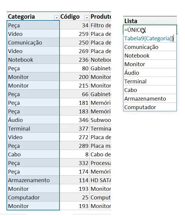 listas suspensas listas de dados menu dropdown excel 5