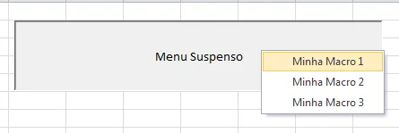 Menu suspenso