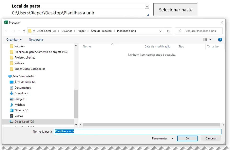 Mudar pasta ou mudar fonte de dados Power Query Excel 19