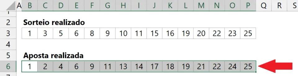 Planilha de Lotofácil Excel 2