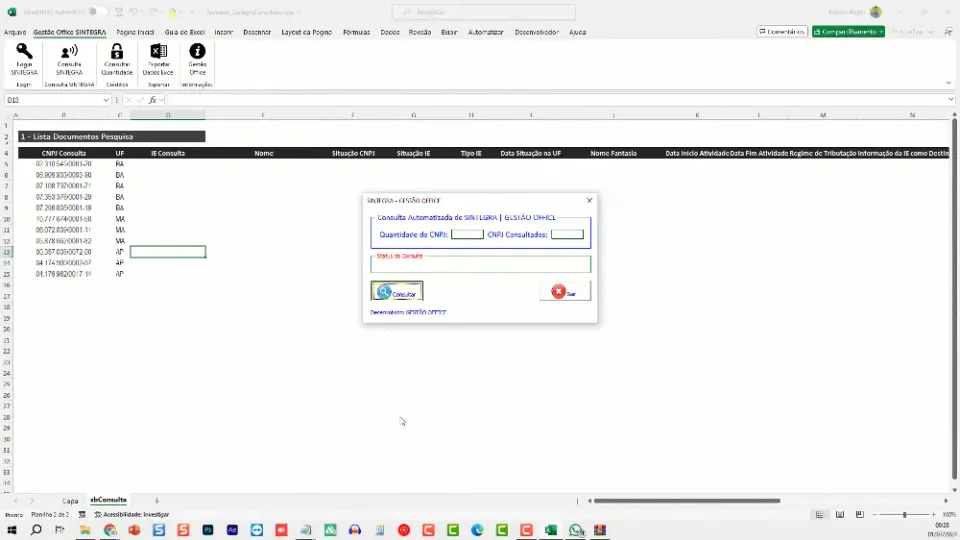 planilha consulta inscrição estadual sintegra excel 3