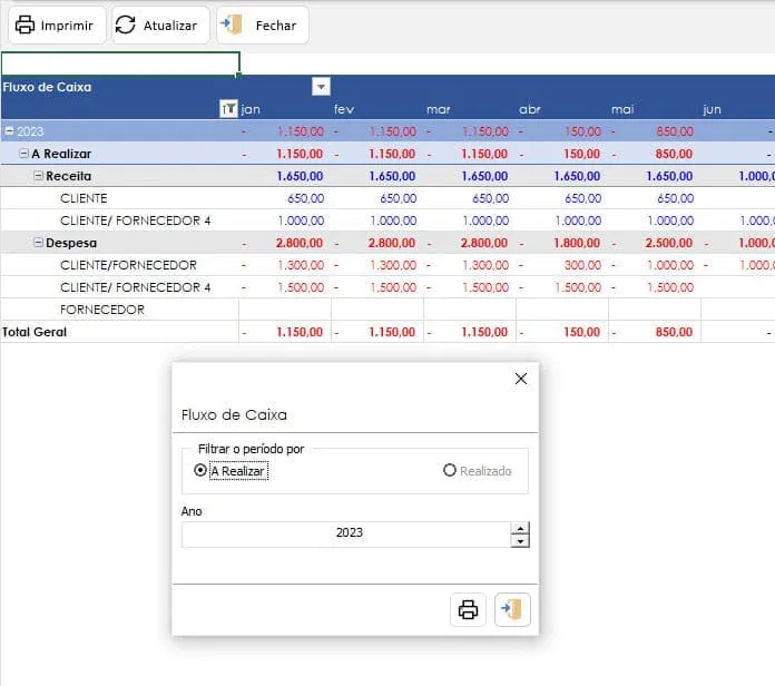 Planilha Contas a Pagar e Receber com Banco de Dados 10
