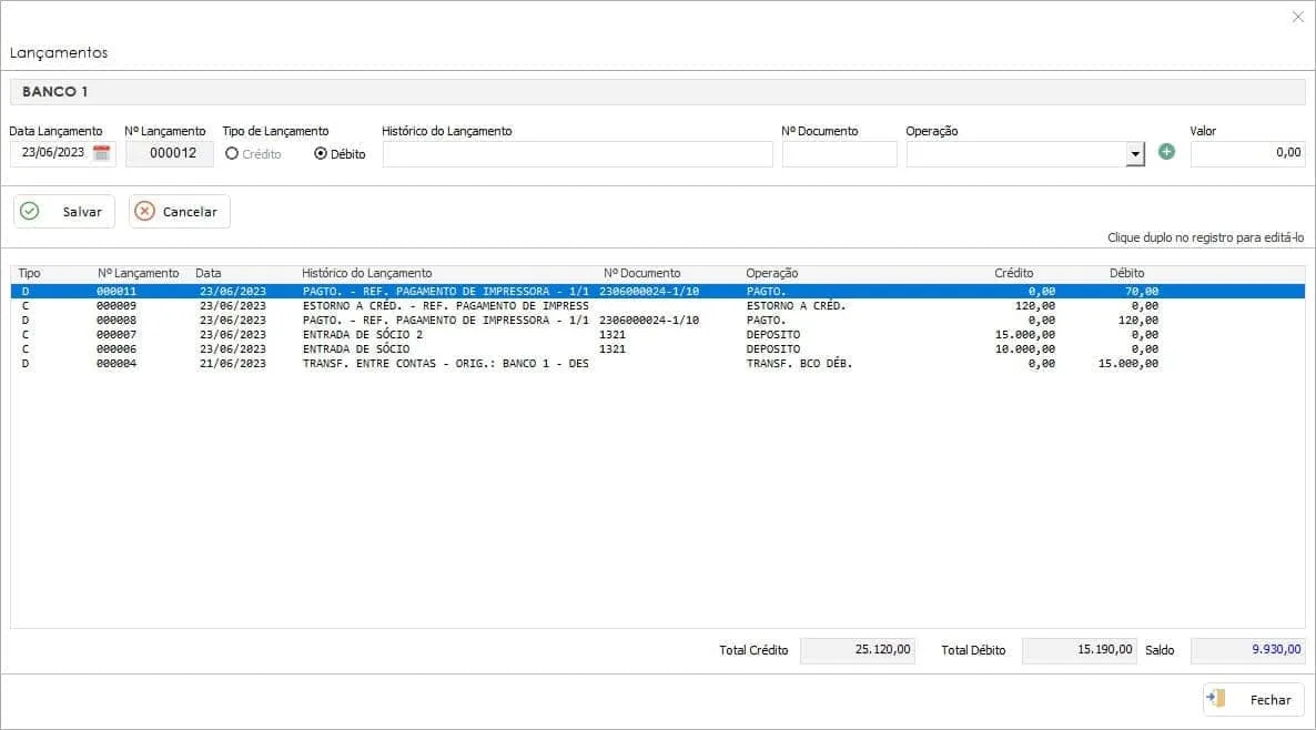 Planilha Contas a Pagar e Receber com Banco de Dados 6
