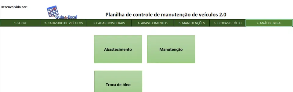 Planilha Controle de frotas de veículos 2.0 7