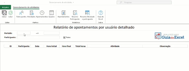 Planilha de apontamentos e atividades 3
