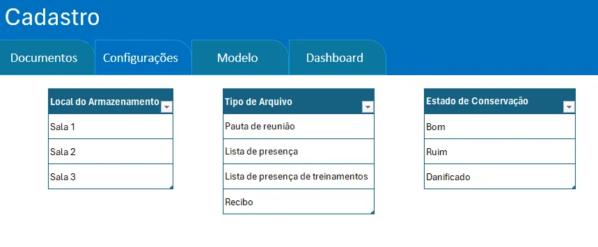 planilha arquivo morto excel 2