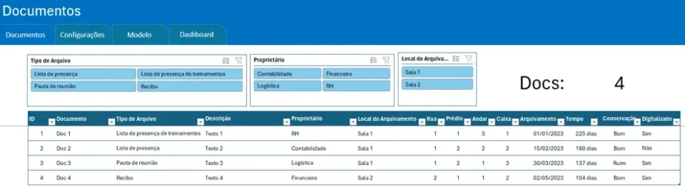 planilha arquivo morto excel 3