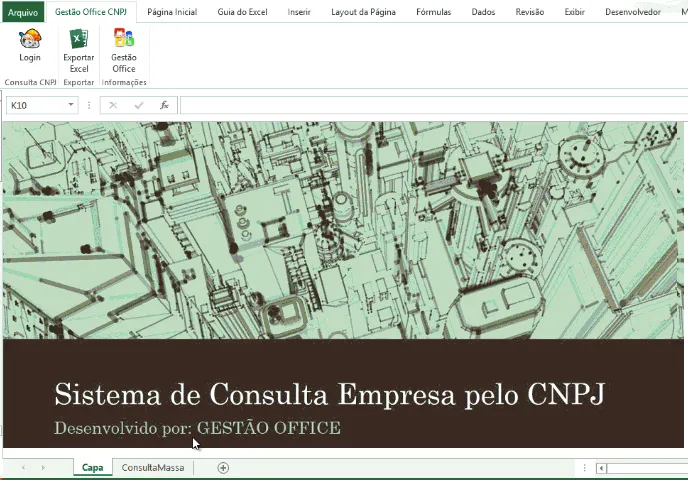 planilha de consulta de cnpj
