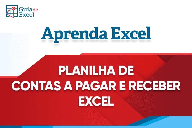 Planilha de contas a pagar e receber Excel Capa