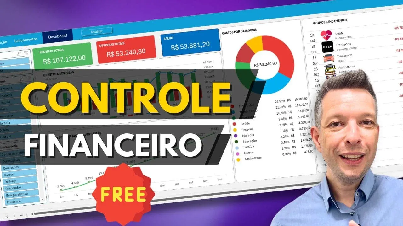 Prévia: Planilha de Controle Financeiro