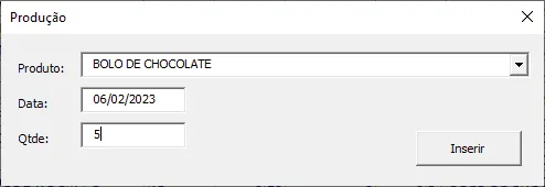 estoque produção excel 2