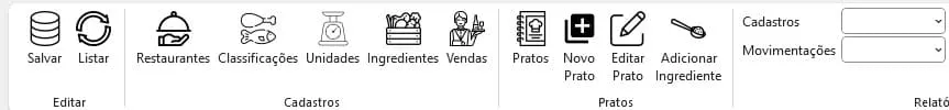Planilha de Ficha Técnica de Restaurantes Excel 2