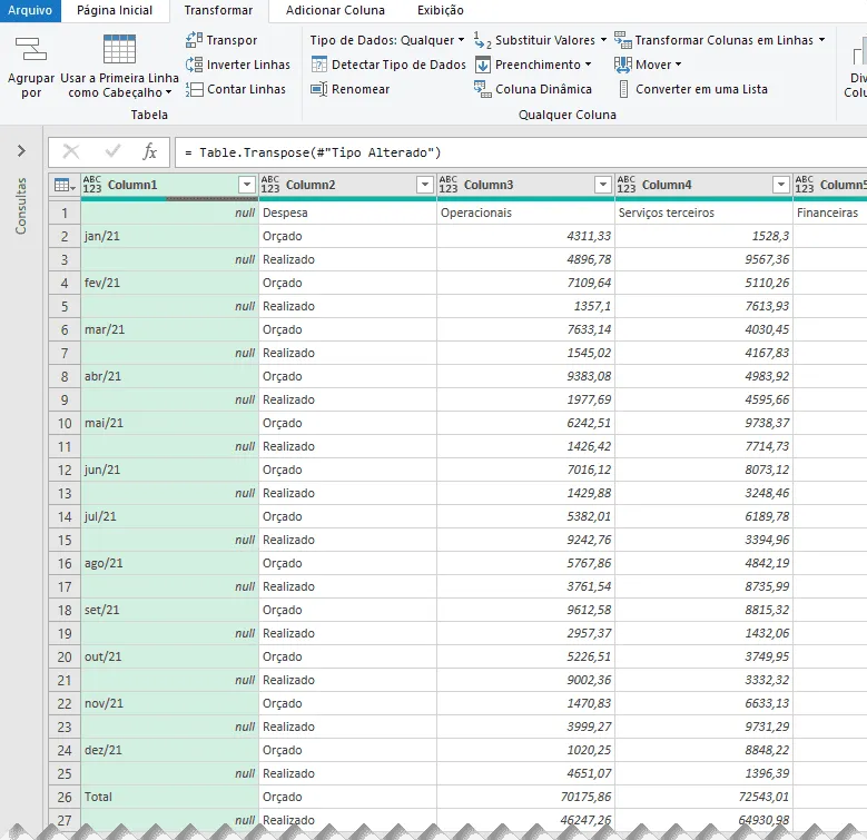 Planilha orçamento empresarial Excel 5