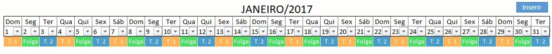 planilha de revezamento