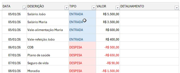 Planilha Primo Pobre 2026 Excel 2